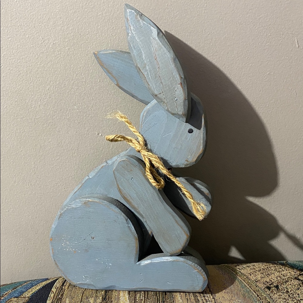 Wood Bunny Decor
